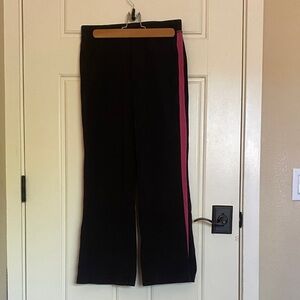Style & Co. Women’s Black Pants with Pink Side Stripe Vintage Y2K